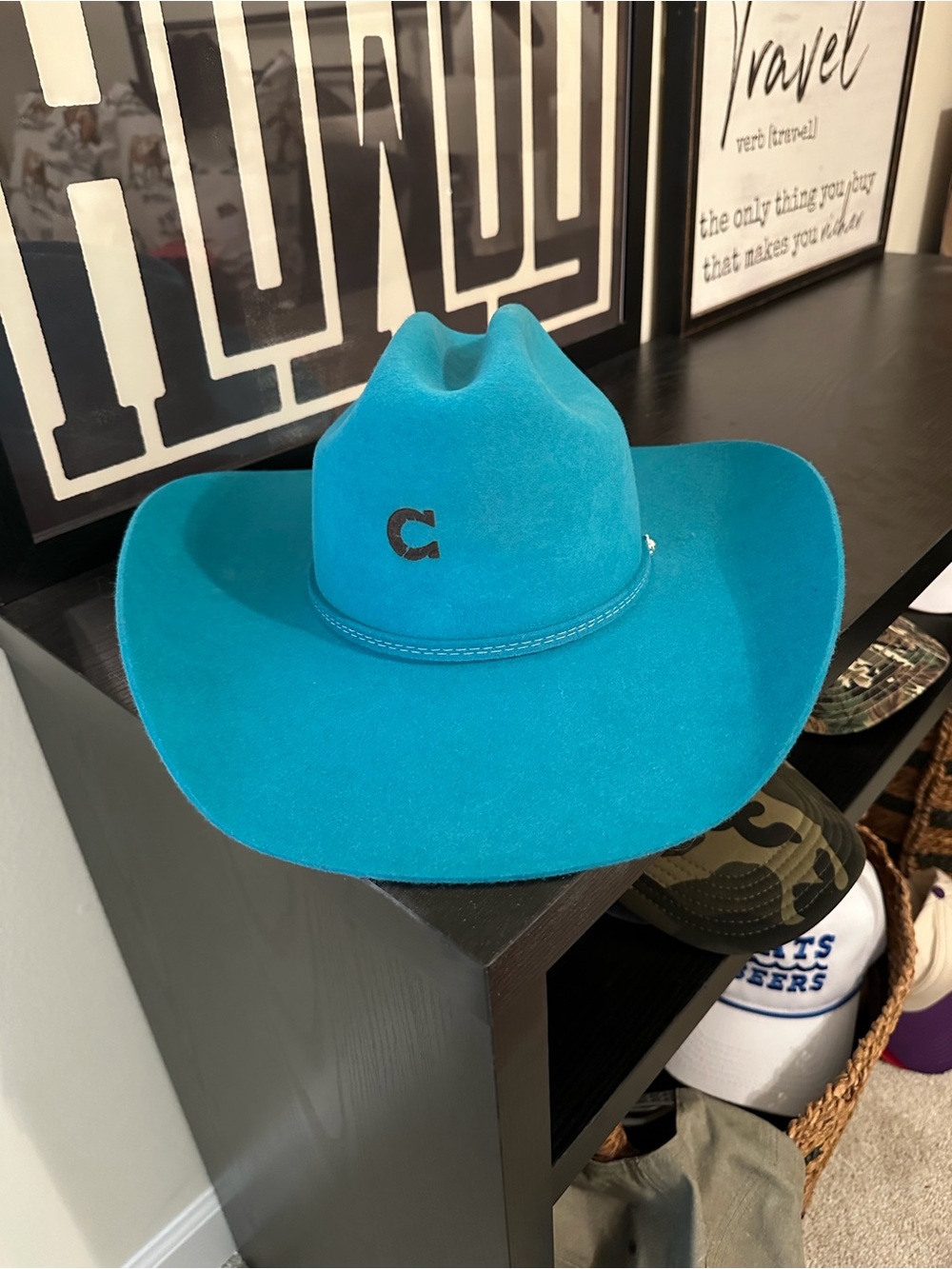 Charlie one horse turquoise cowgirl cowboy felt hat